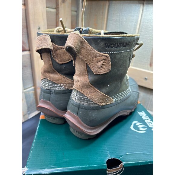 Wolverine Womens Torrent Waterproof Olive Duck Boots Size 9 M - Picture 5 of 10